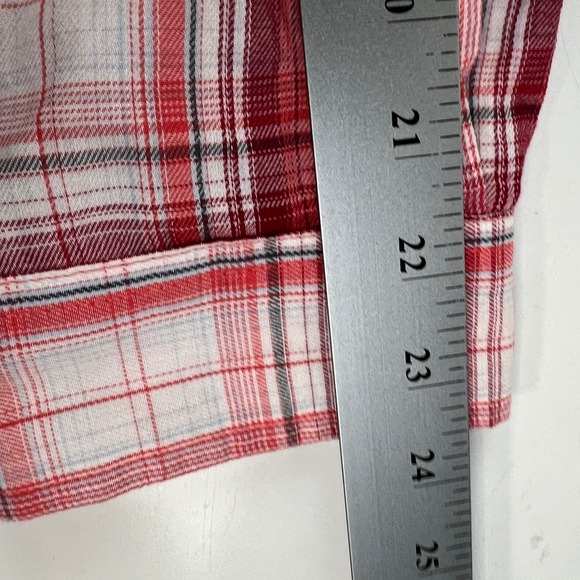 ARIAT Red White Real Long Sleeve Plaid Western Shirt XXL - Picture 13 of 16